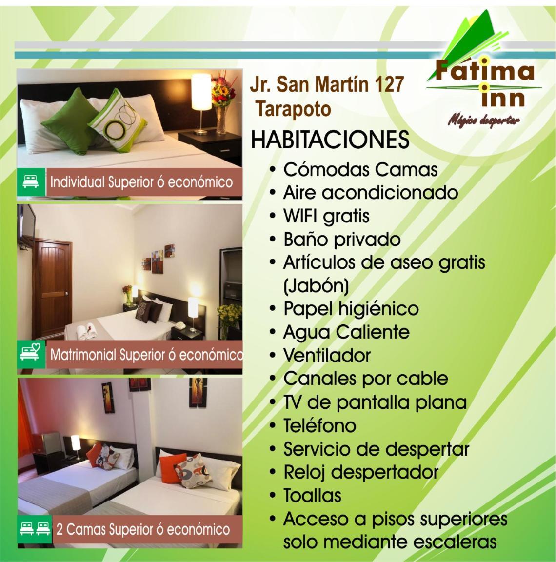 Hotel Fatima Inn Tarapoto Buitenkant foto